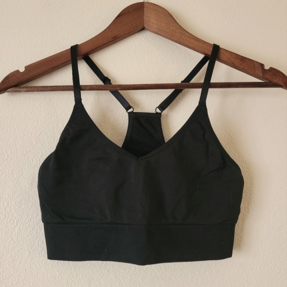 PINK Black Active Seamless Sports Bra - Medium